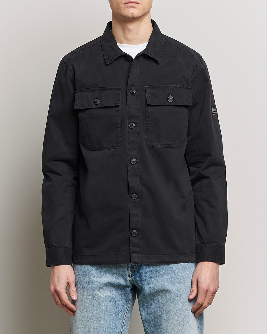 Herr | Barbour | Barbour International | Adey Cotton Pocket Overshirt Black