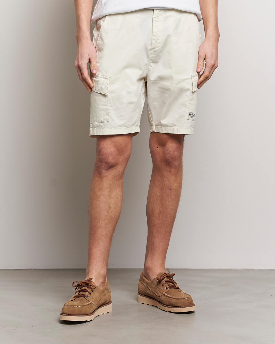 Mies |  | Barbour International | Parson Cotton Shorts Dove Grey