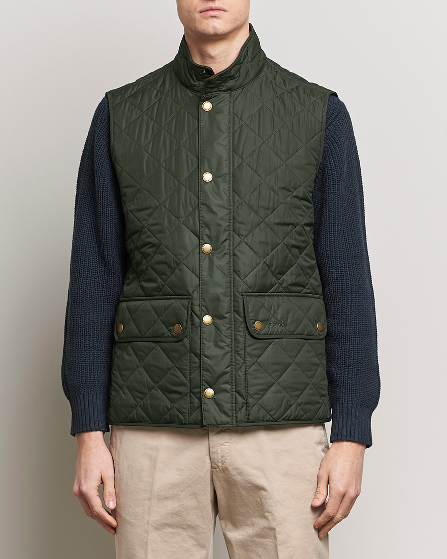 Herr | Jackor | Barbour Lifestyle | New Lowerdale Quilted Gilet Sage Green