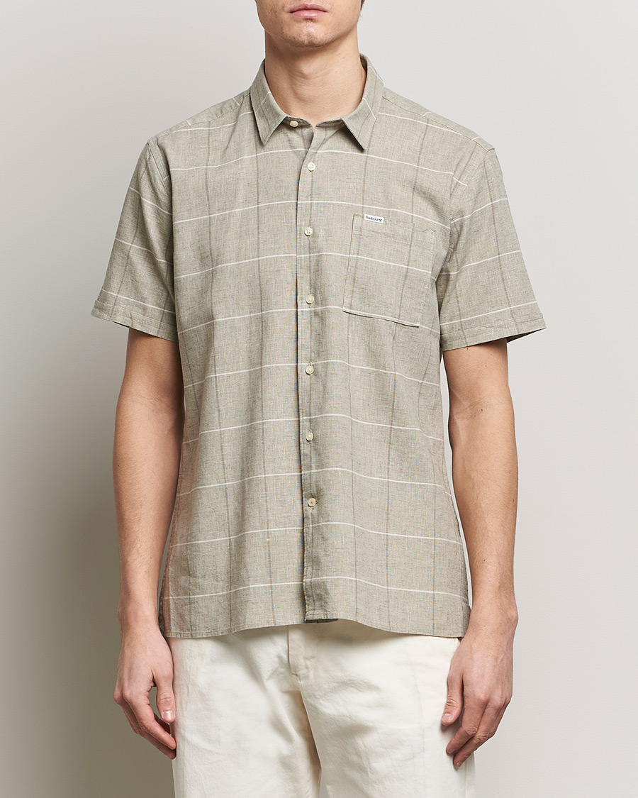 Herr | Skjortor | Barbour Lifestyle | Swaledale Short Sleeve Summer Shirt Olive