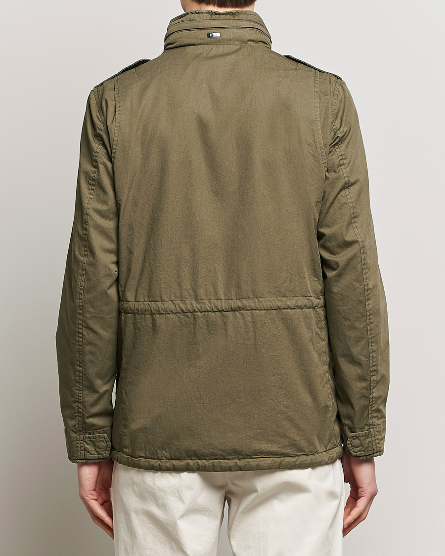 Herno Washed Cotton Field Jacket Military at CareOfCarl.com