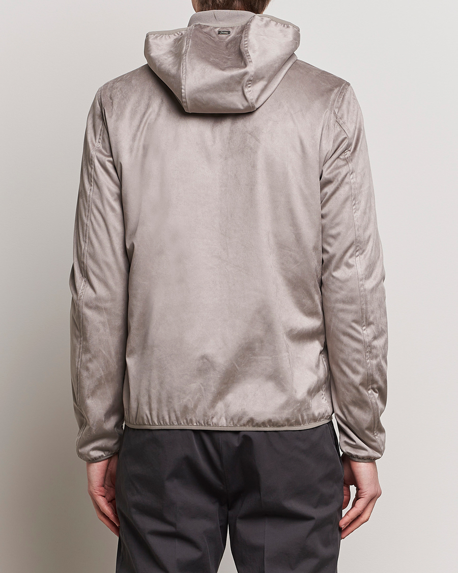 Men | Coats & Jackets | Herno | Faux Suede Bomber Jacket Grey
