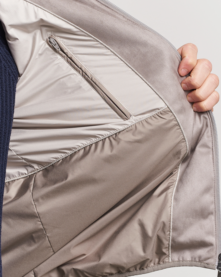 Men | Coats & Jackets | Herno | Faux Suede Bomber Jacket Grey