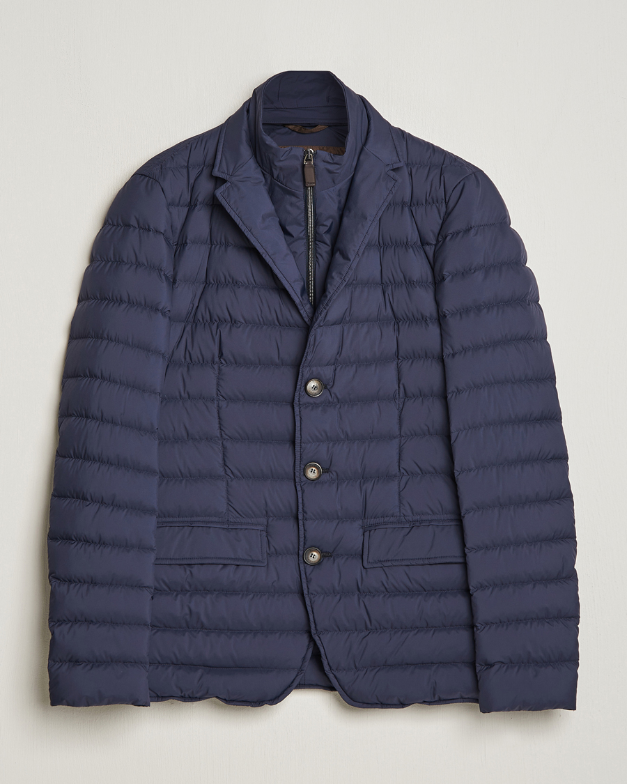 Men | Coats & Jackets | Herno | Nuage Matt Nylon Blazer Navy