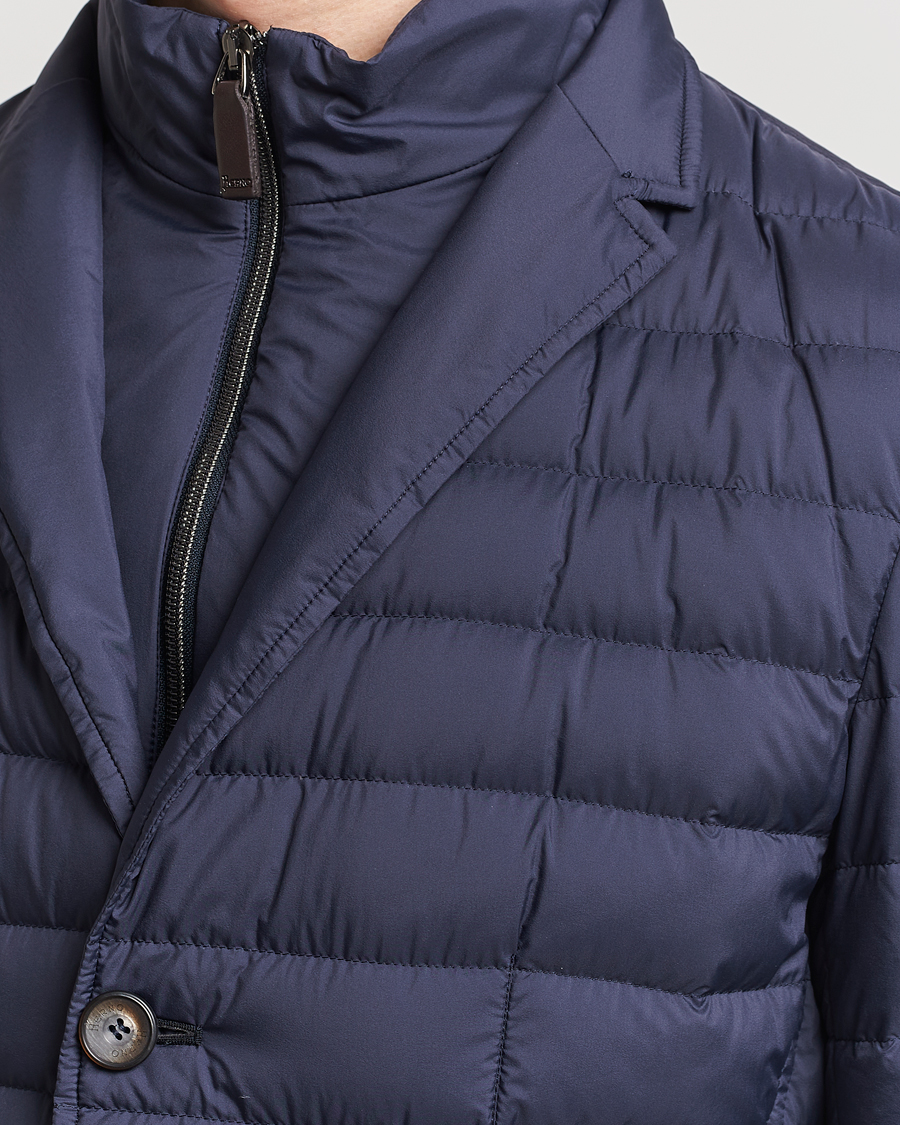Men | Coats & Jackets | Herno | Nuage Matt Nylon Blazer Navy