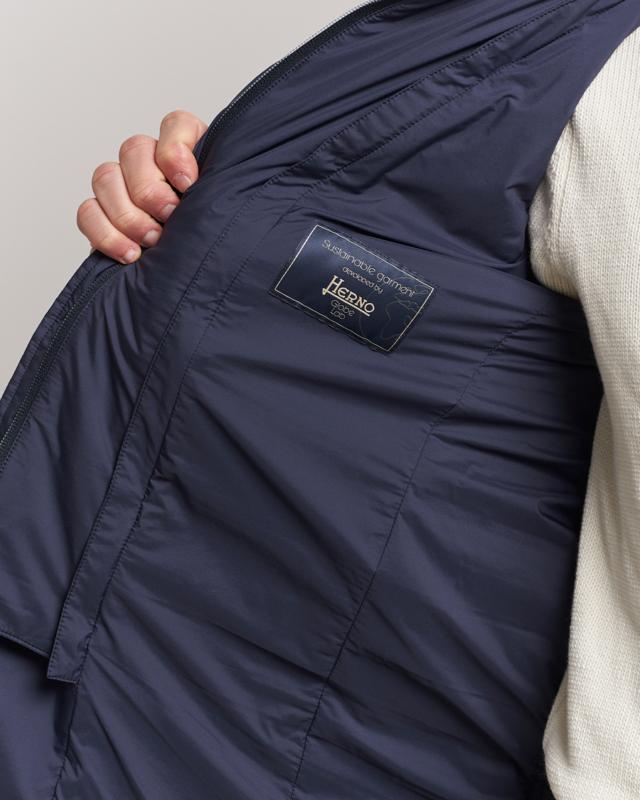 Men | Coats & Jackets | Herno | Nuage Matt Nylon Blazer Navy