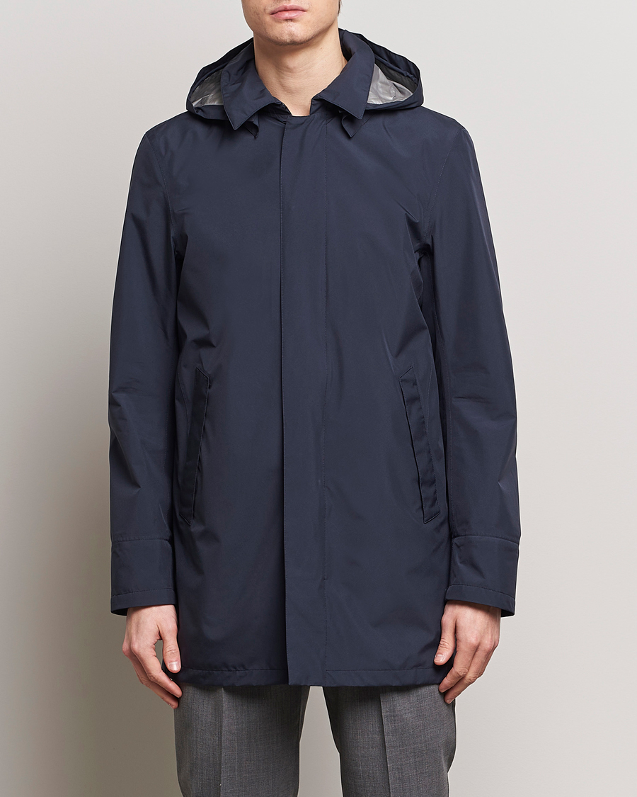 Men | Coats & Jackets | Herno | Laminar Waterproof Coat Navy