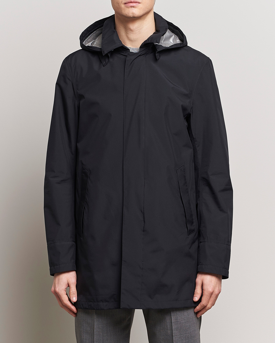 Herno Laminar Waterproof Coat Black at CareOfCarl.com