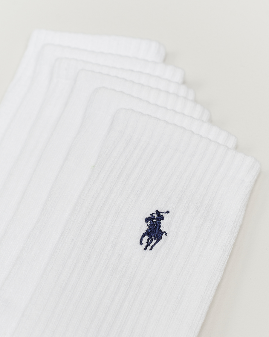 Men | Underwear & Socks | Polo Ralph Lauren | Polo Ralph Lauren6-Pack Sport Crew SockWhite