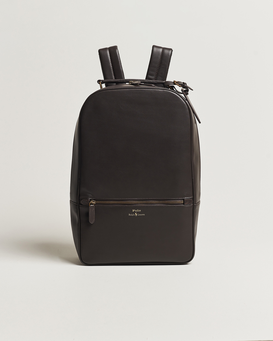 Men | Polo Ralph Lauren Leather Backpack Dark Brown | Polo Ralph Lauren | Leather Backpack Dark Brown