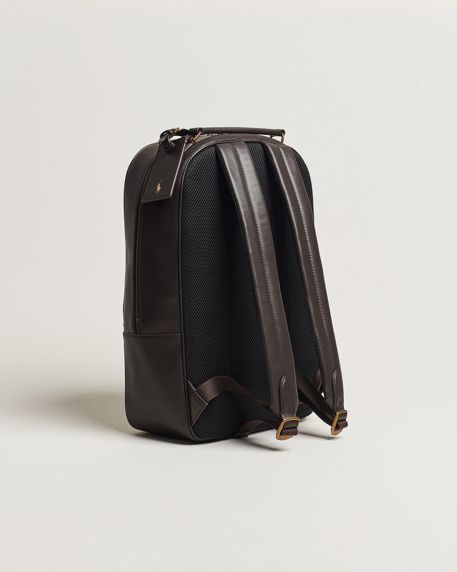 Men | Polo Ralph Lauren Leather Backpack Dark Brown | Polo Ralph Lauren | Leather Backpack Dark Brown
