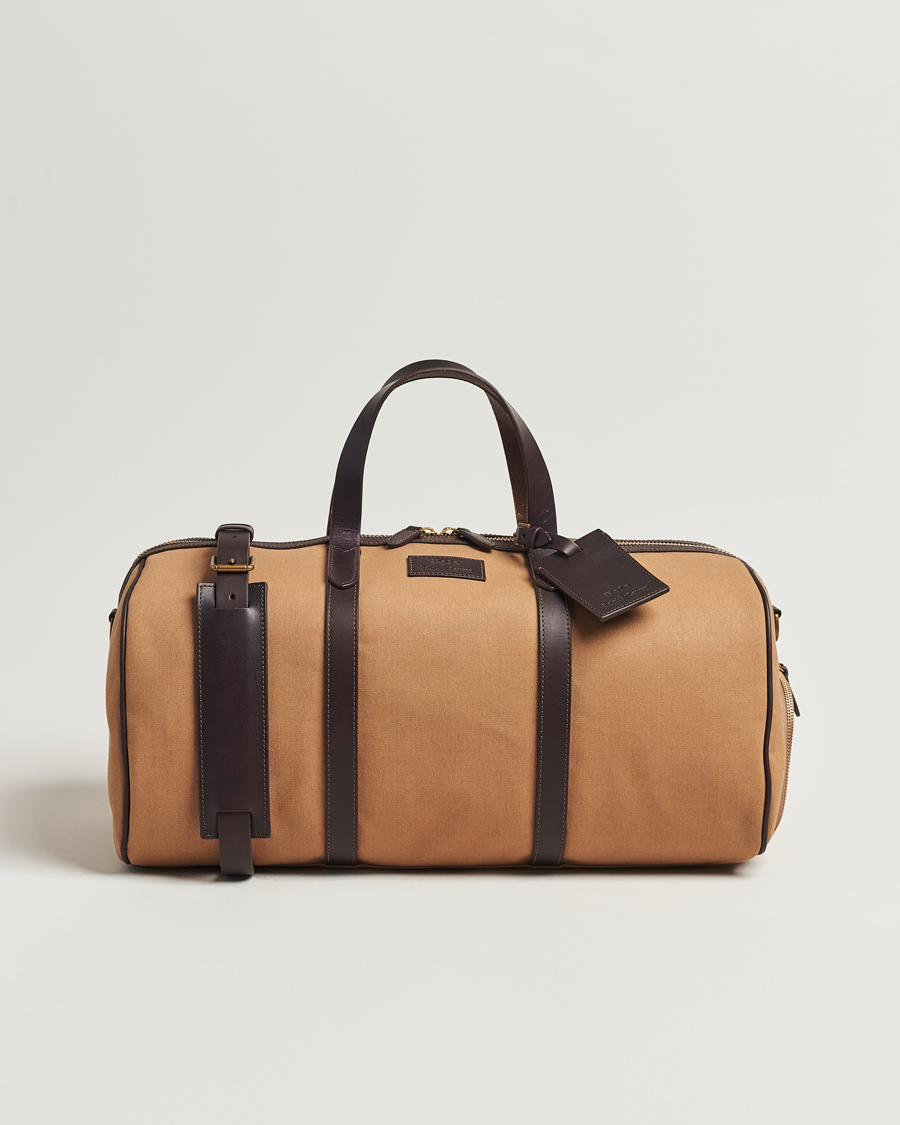 Men | Polo Ralph Lauren Canvas/Leather Dufflebag Tan | Polo Ralph Lauren | Canvas/Leather Dufflebag Tan