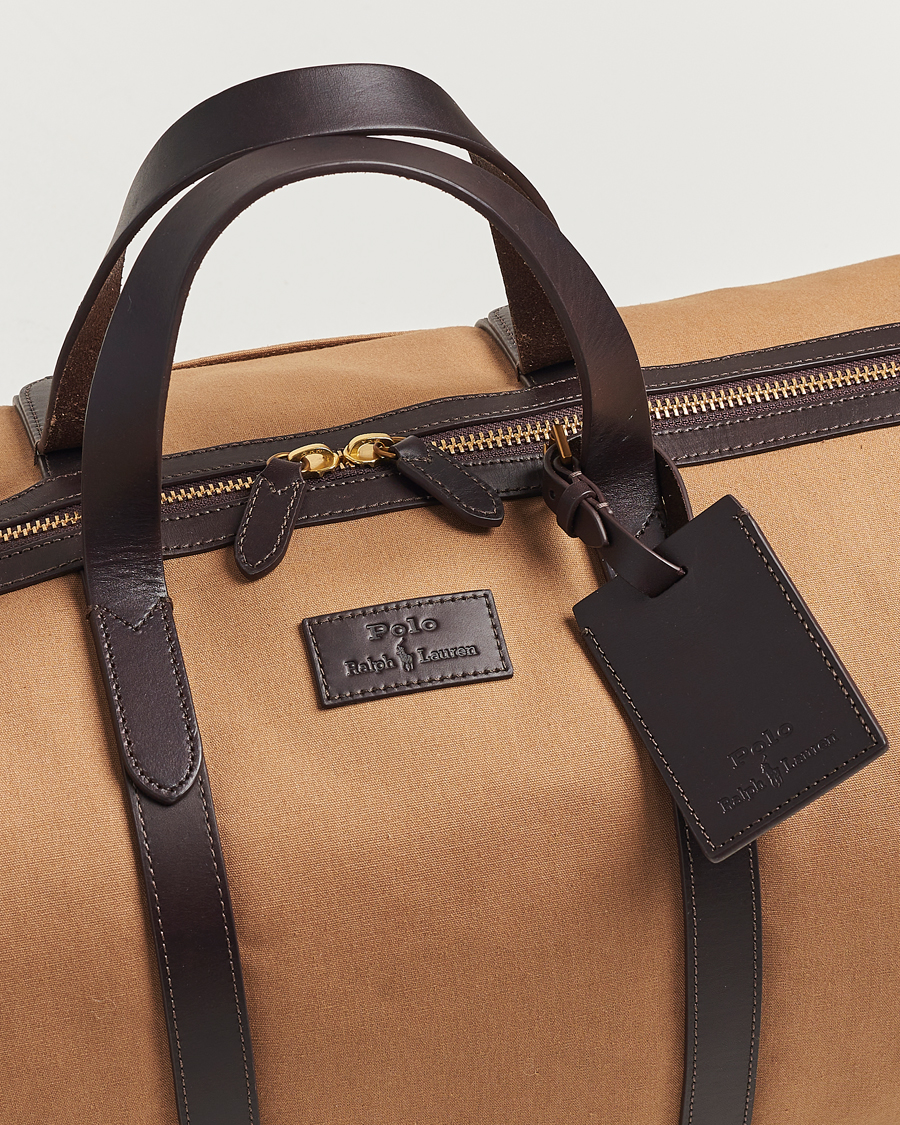 Men | Polo Ralph Lauren Canvas/Leather Dufflebag Tan | Polo Ralph Lauren | Canvas/Leather Dufflebag Tan