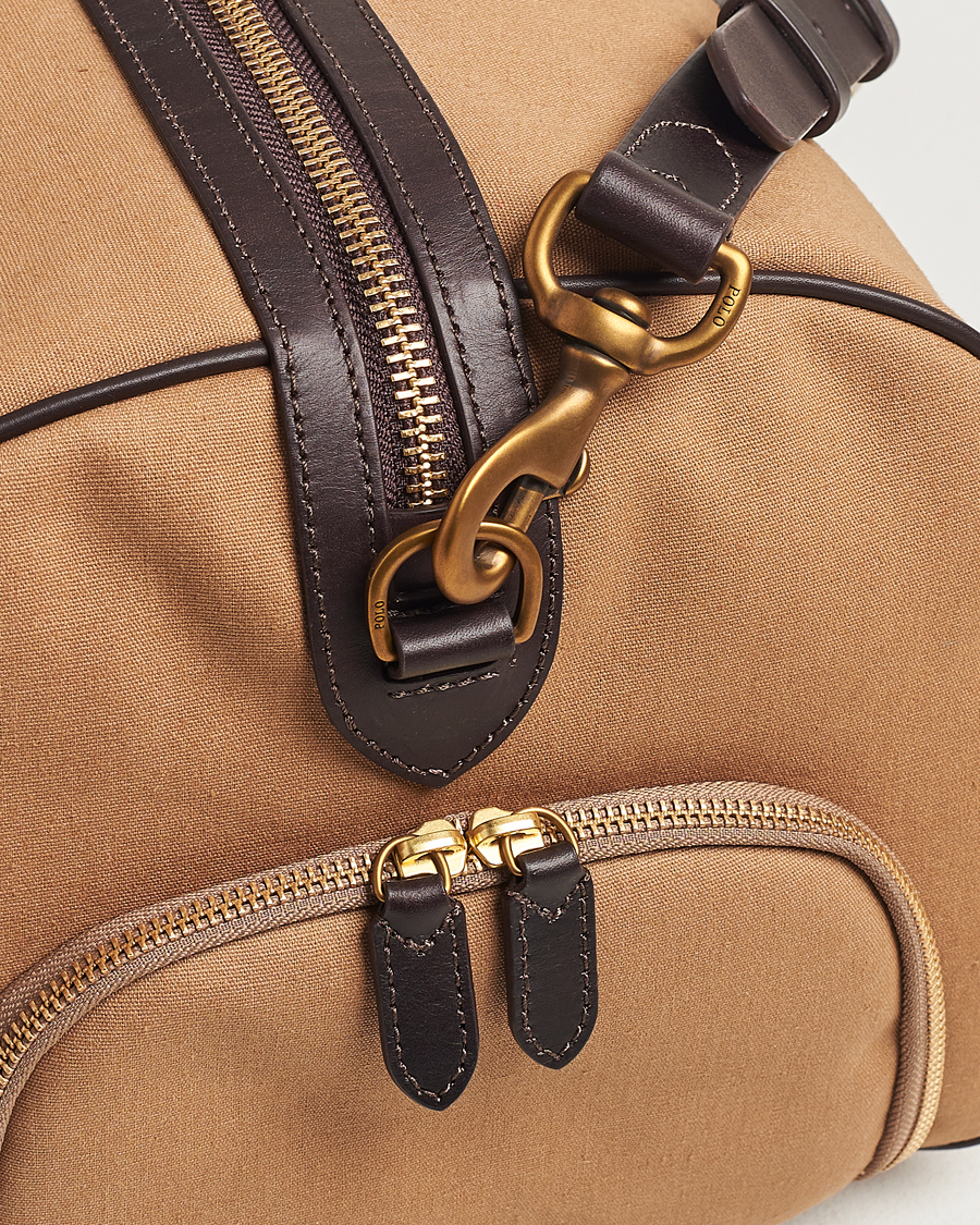 Men | Polo Ralph Lauren Canvas/Leather Dufflebag Tan | Polo Ralph Lauren | Canvas/Leather Dufflebag Tan
