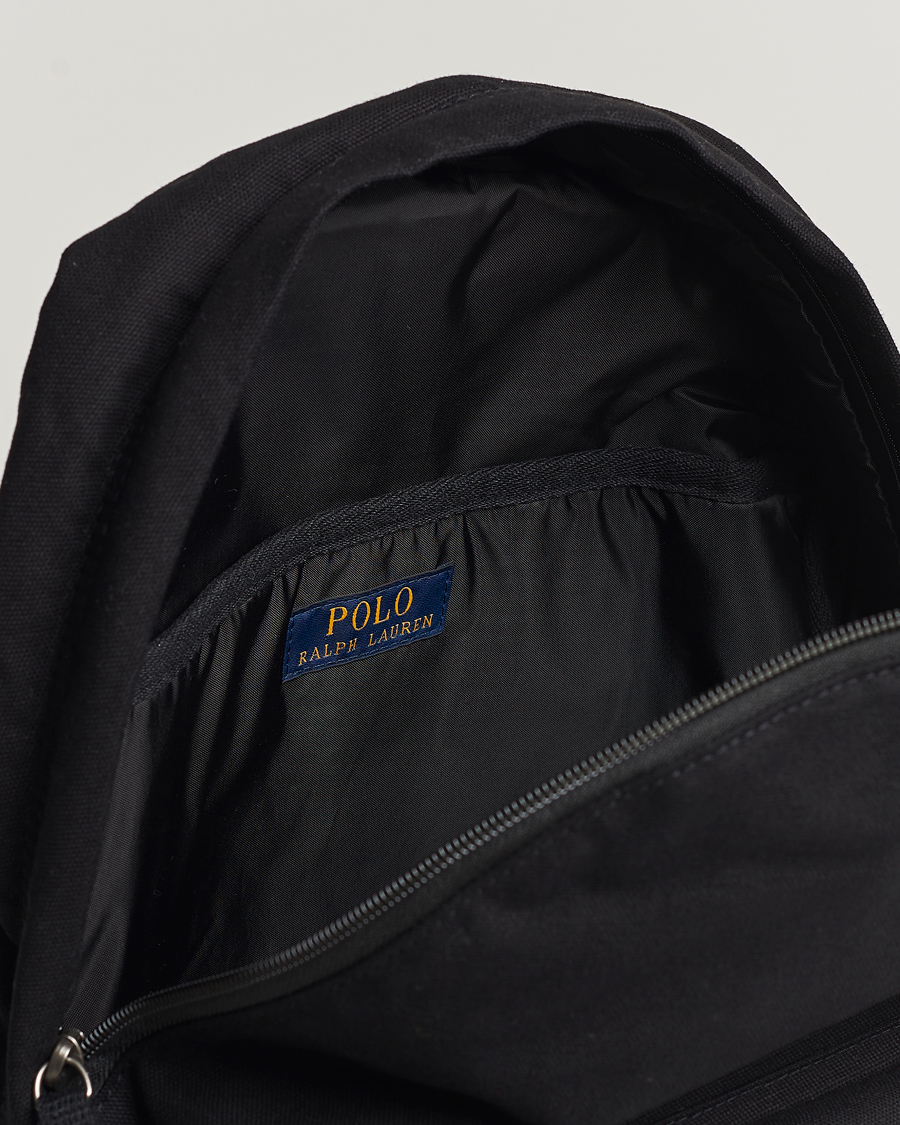 Polo Ralph Lauren Canvas Backpack Polo Black at CareOfCarl.com