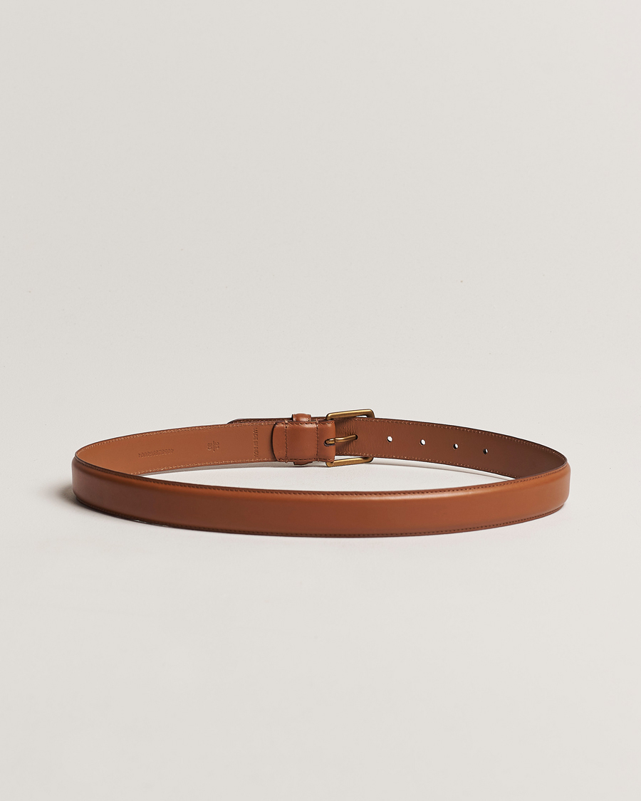Men | Belts | Polo Ralph Lauren | Leather Belt Tan