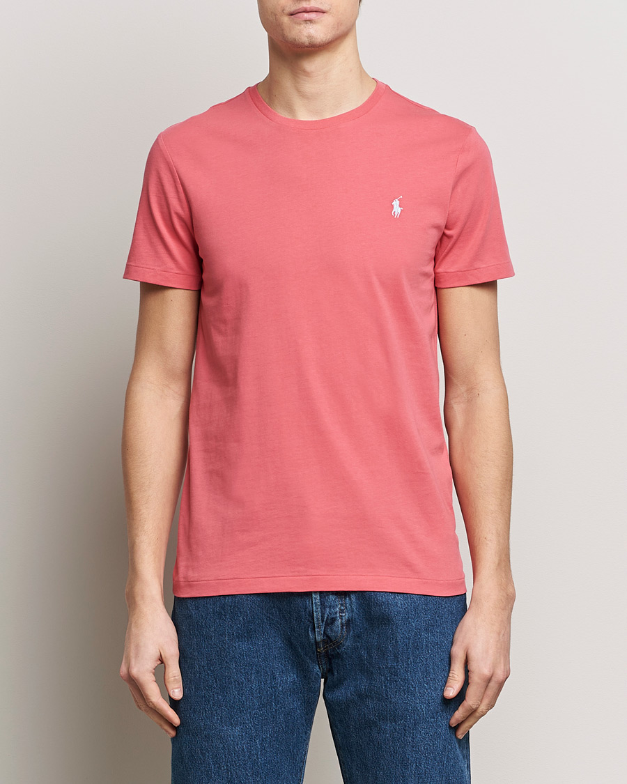 Men | Short Sleeve T-shirts | Polo Ralph Lauren | Crew Neck T-Shirt Pale Red