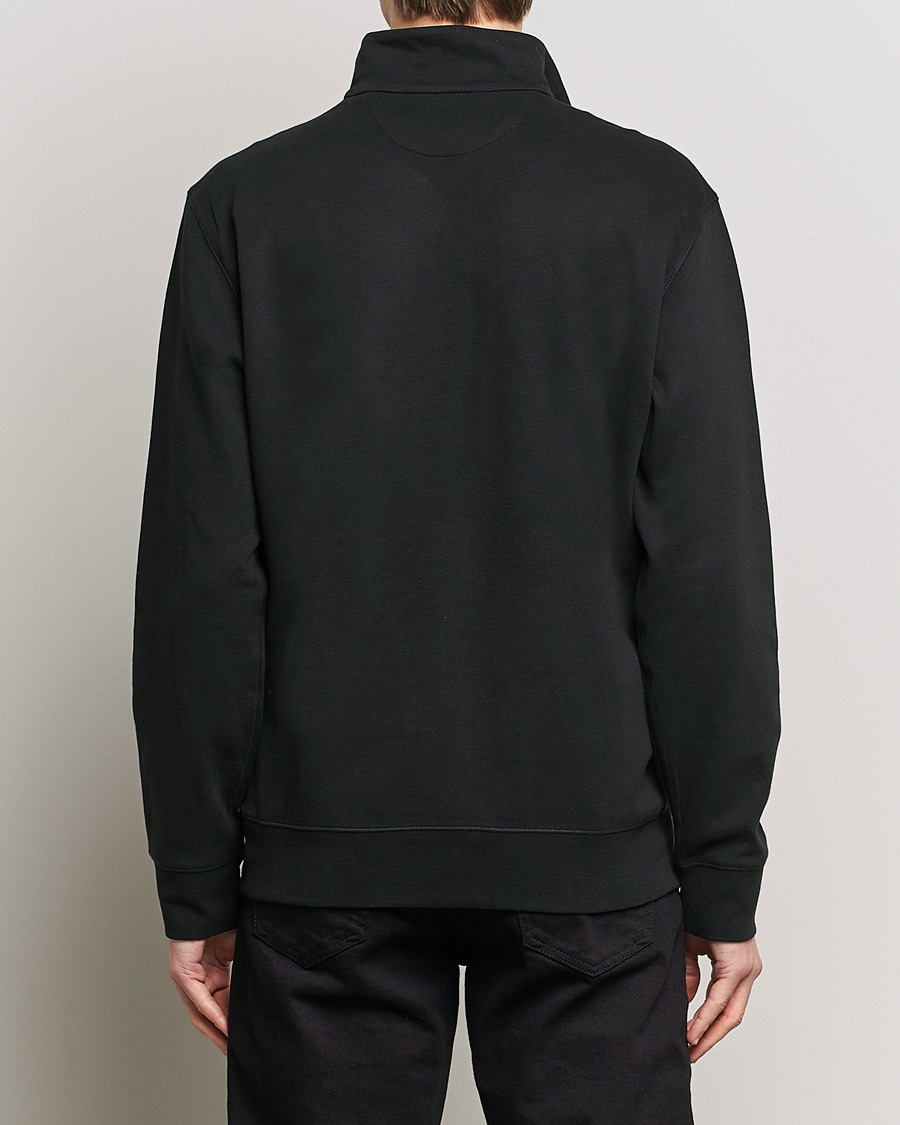 Men | Sweaters & Knitwear | Polo Ralph Lauren | Double Knit Half-Zip Sweater Polo Black