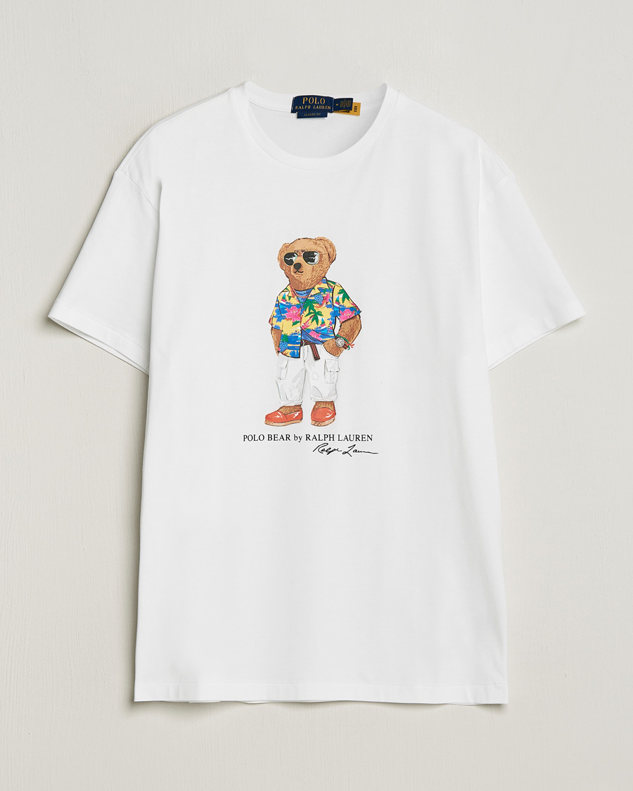 Men | T-Shirts | Polo Ralph Lauren | Printed Bear Crew Neck T-Shirt White