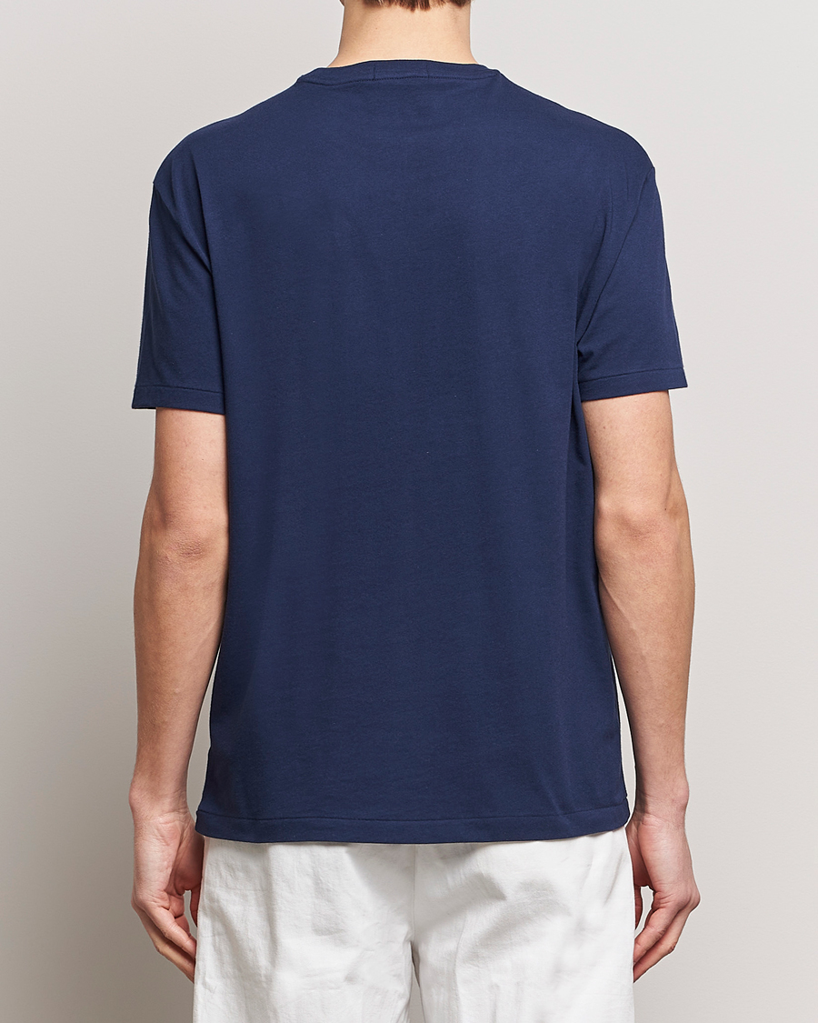 Men | T-Shirts | Polo Ralph Lauren | Printed Bear Crew Neck T-Shirt Newport Navy