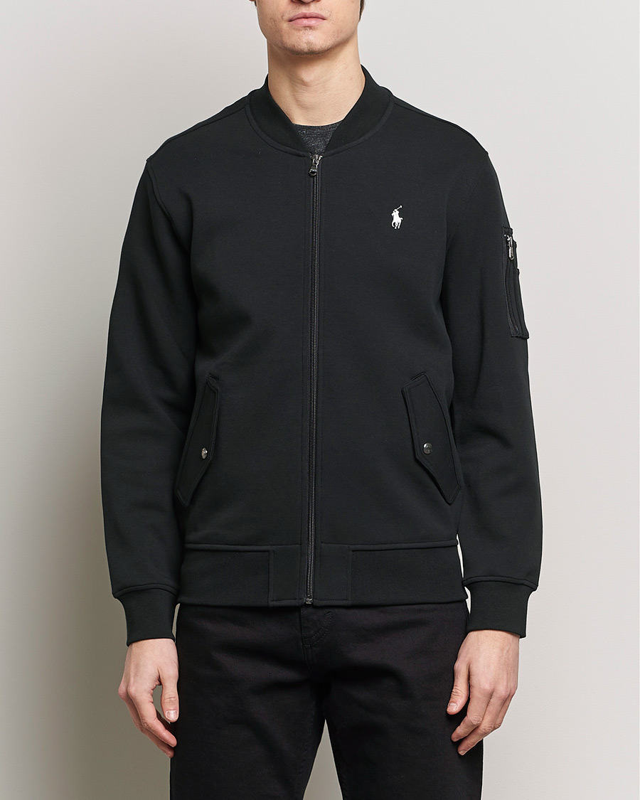 Men | Sweaters & Knitwear | Polo Ralph Lauren | Bomber Full-Zip Sweatshirt Polo Black