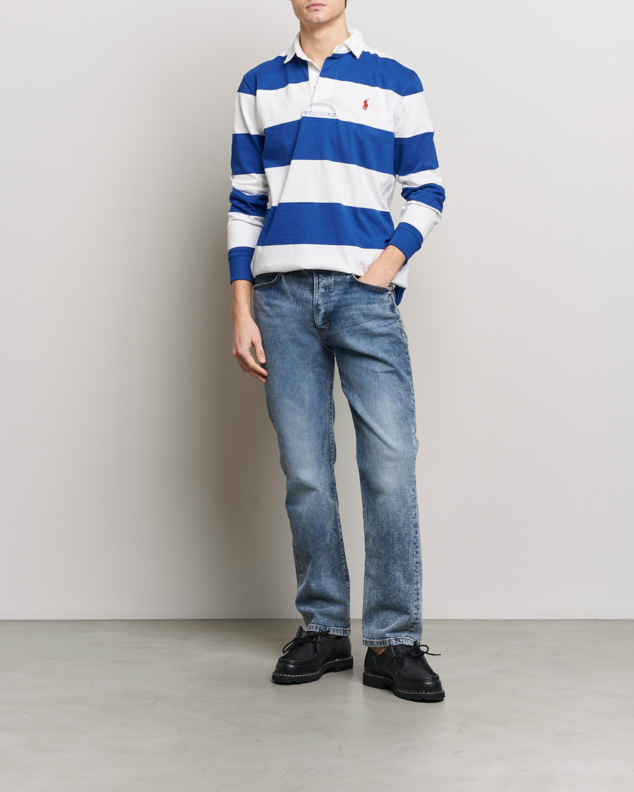 Men | Sweaters & Knitwear | Polo Ralph Lauren | Jersey Striped Rugger Cruise Royal/White