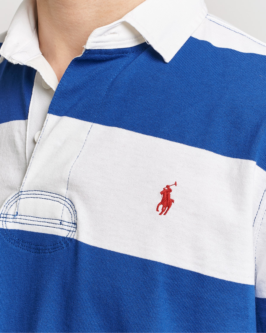 Men | Sweaters & Knitwear | Polo Ralph Lauren | Jersey Striped Rugger Cruise Royal/White