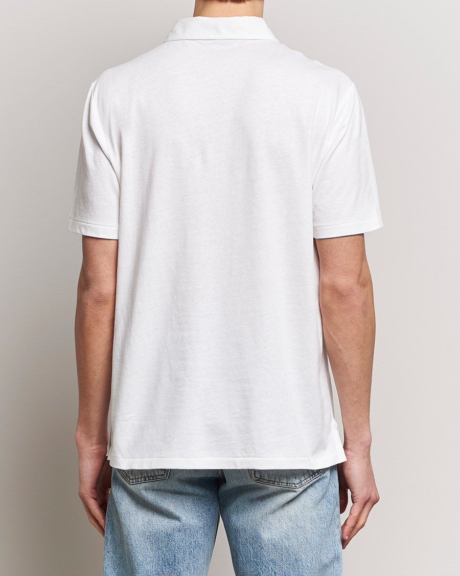 Men | Polo Shirts | Polo Ralph Lauren | Cotton/Linen Polo Shirt White