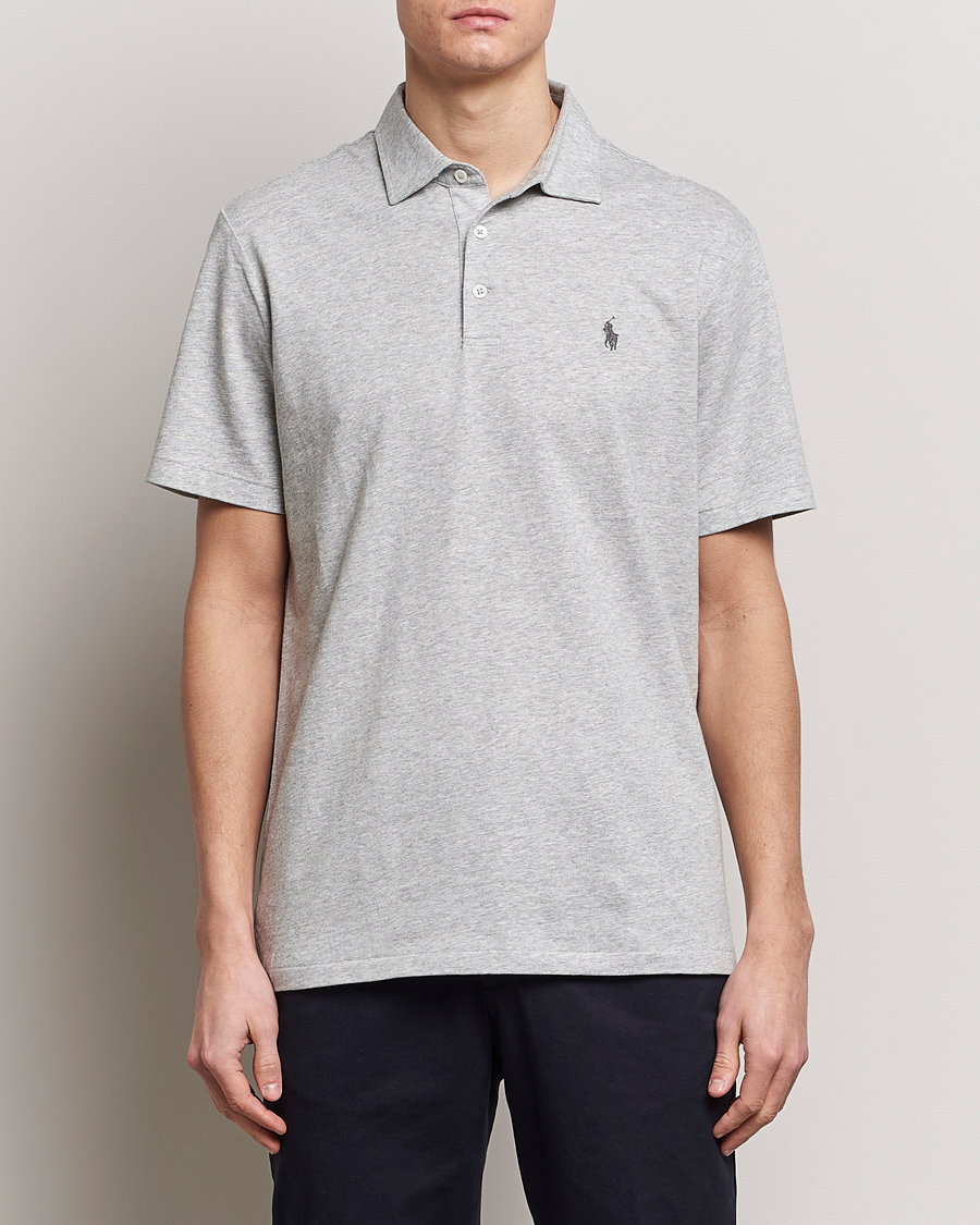 Men | Polo Shirts | Polo Ralph Lauren | Cotton/Linen Polo Shirt Andover Heather