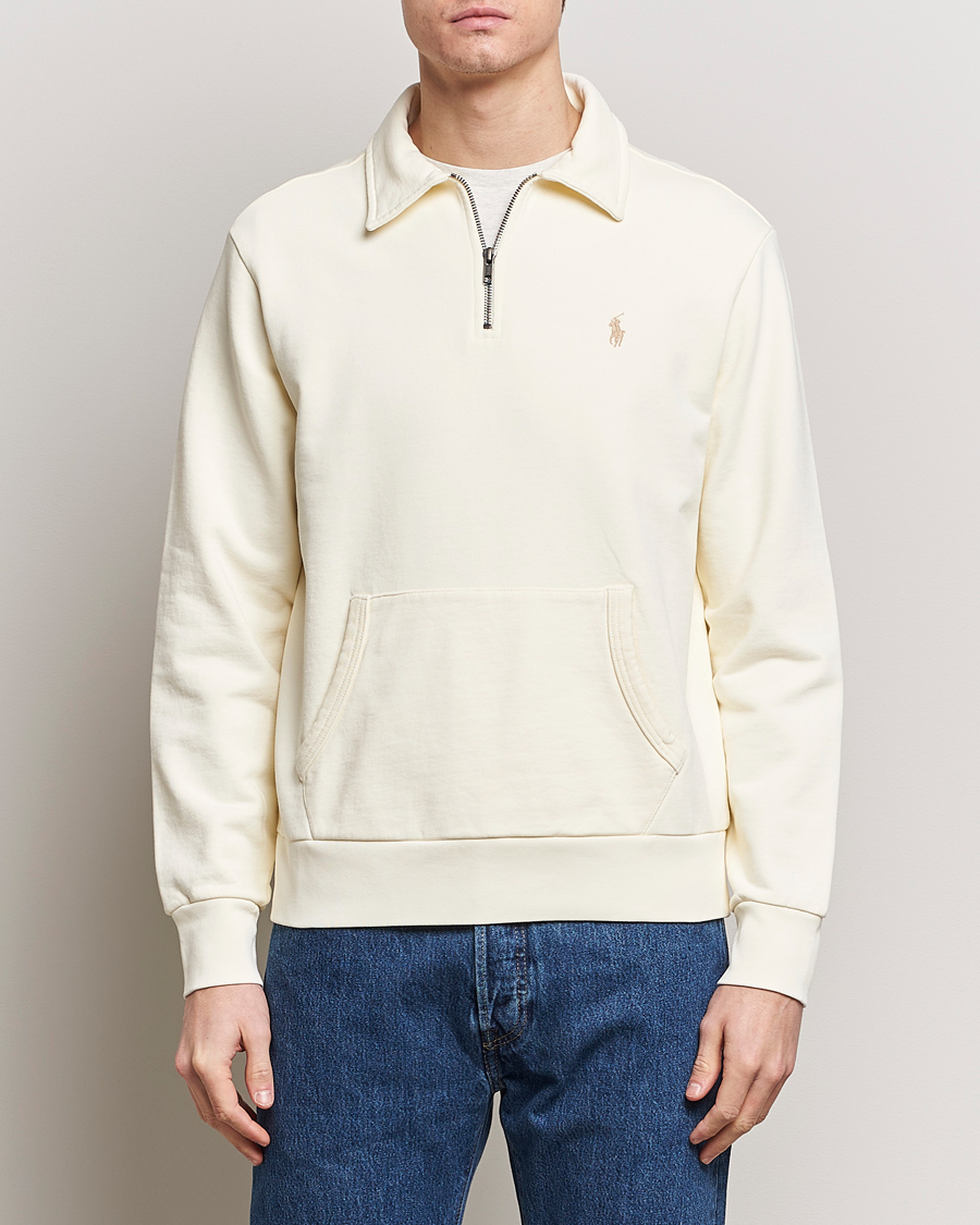 Men | Sweatshirts | Polo Ralph Lauren | Loopback Terry Hybrid Sweatshirt Clubhouse Cream