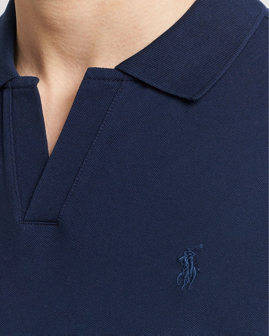 Men | Polo Shirts | Polo Ralph Lauren | Classic Fit Open Collar Stretch Polo Refined Navy