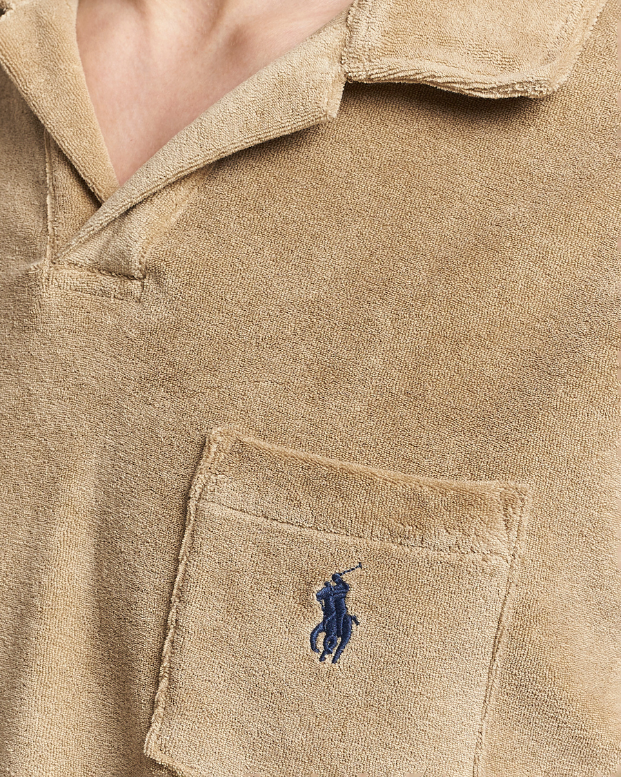 Men | Polo Shirts | Polo Ralph Lauren | Cotton Terry Polo Coastal Beige