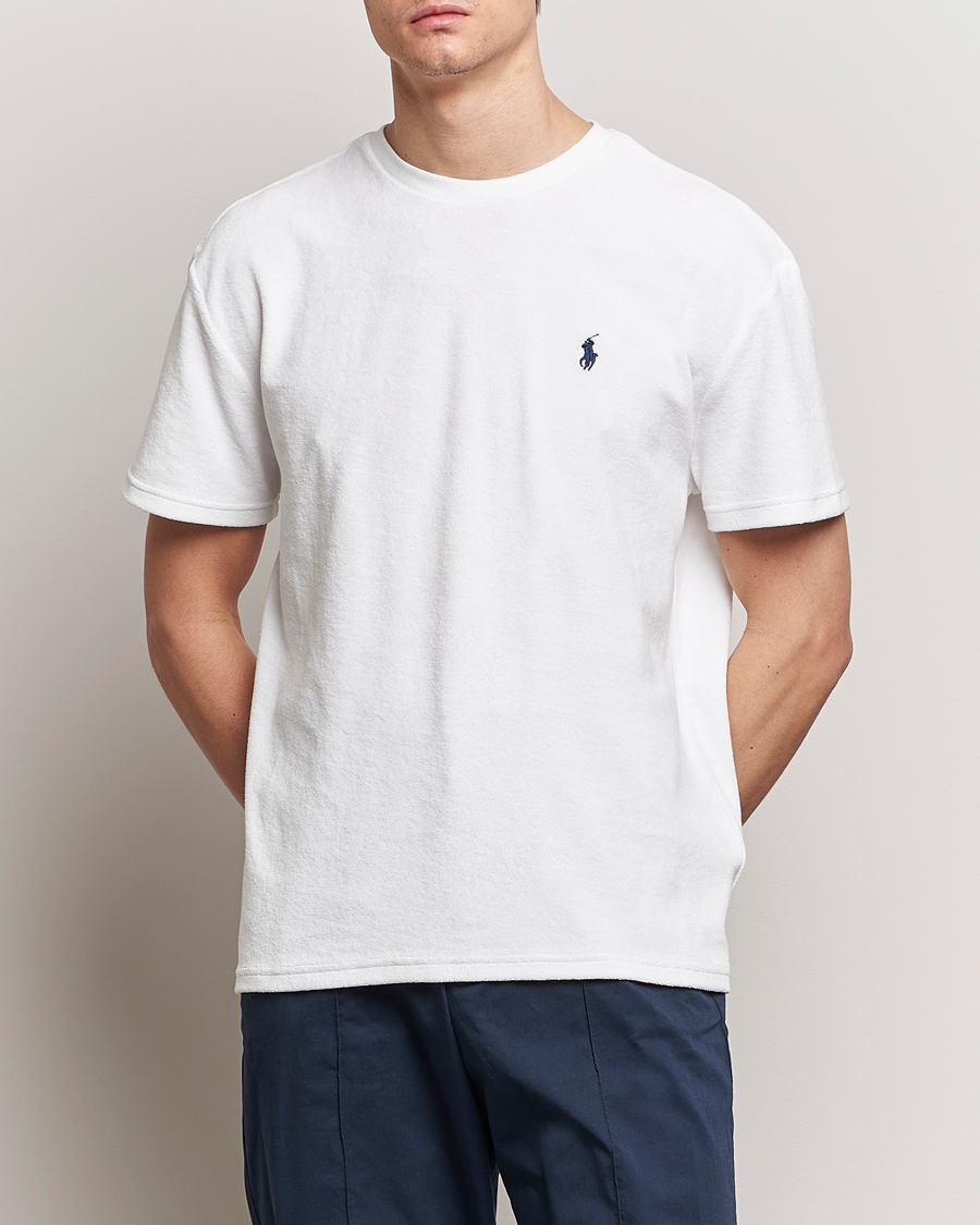 Herr | Kortärmade t-shirts | Polo Ralph Lauren | Terry Cotton T-Shirt White