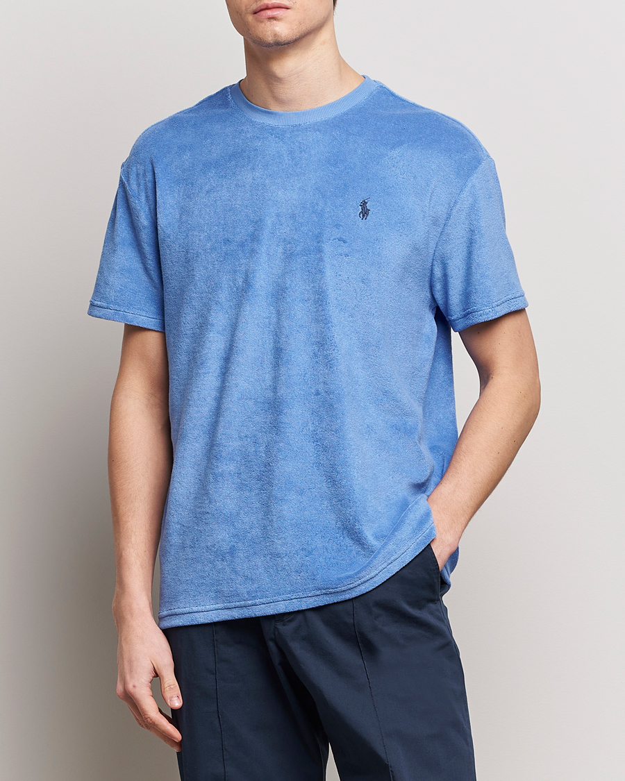 Men | Short Sleeve T-shirts | Polo Ralph Lauren | Terry Cotton T-Shirt Harbor Island Blue