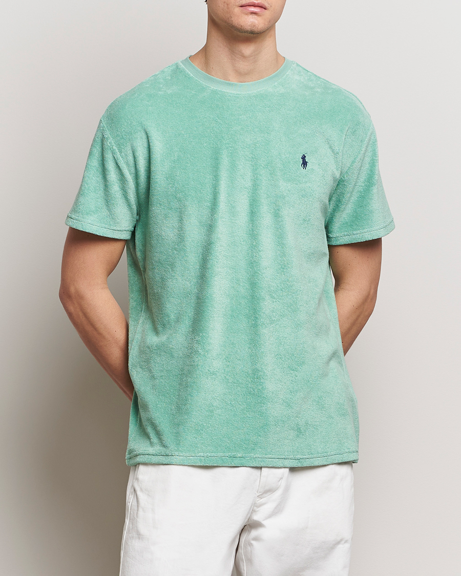 Men | Short Sleeve T-shirts | Polo Ralph Lauren | Terry Cotton T-Shirt Celadon