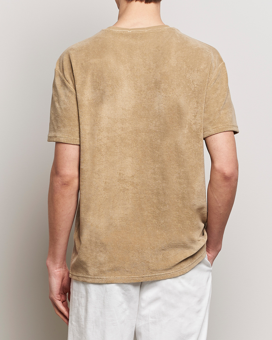 Men | T-Shirts | Polo Ralph Lauren | Terry Cotton T-Shirt Coastal Beige