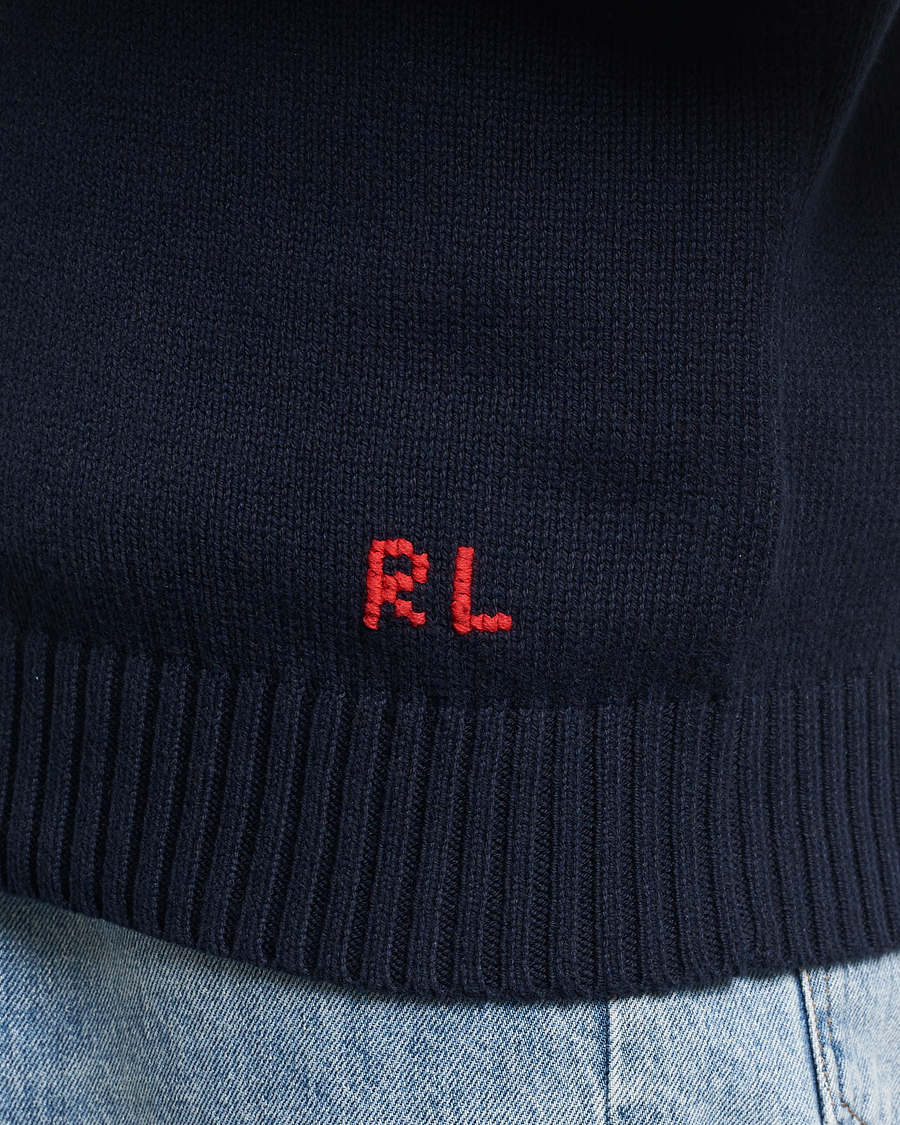 Men | Sweaters & Knitwear | Polo Ralph Lauren | Knitted Bear Sweater Aviator Navy