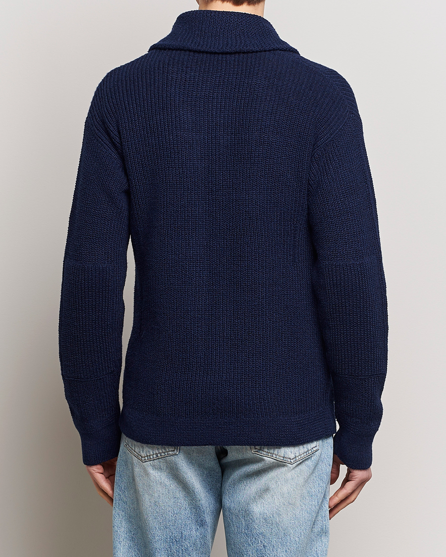 Men | Sweaters & Knitwear | Polo Ralph Lauren | Cotton/Linen Shawl Collar Cardigan Bright Navy