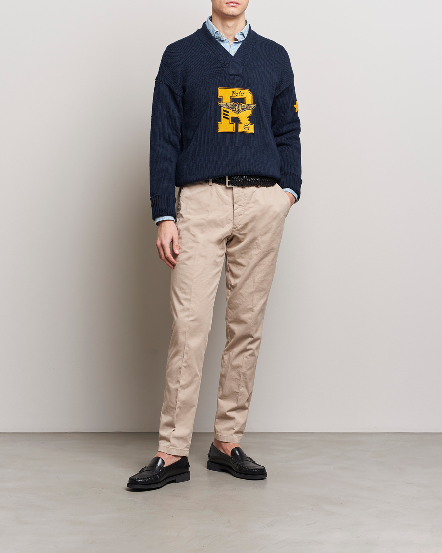 Men | Sweaters & Knitwear | Polo Ralph Lauren | Shawl Collar Sweater Aviator Navy