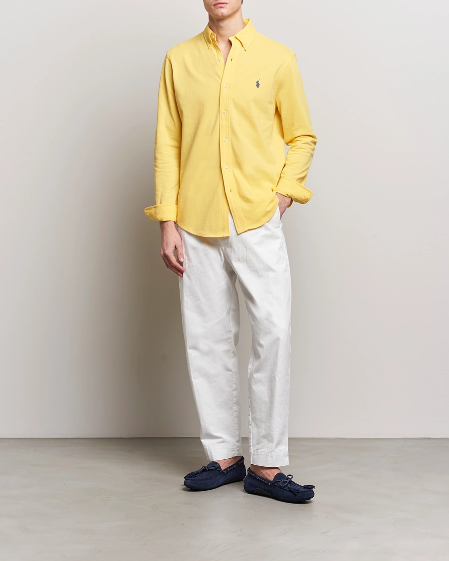 Men | Shirts | Polo Ralph Lauren | Featherweight Mesh Shirt Oasis Yellow
