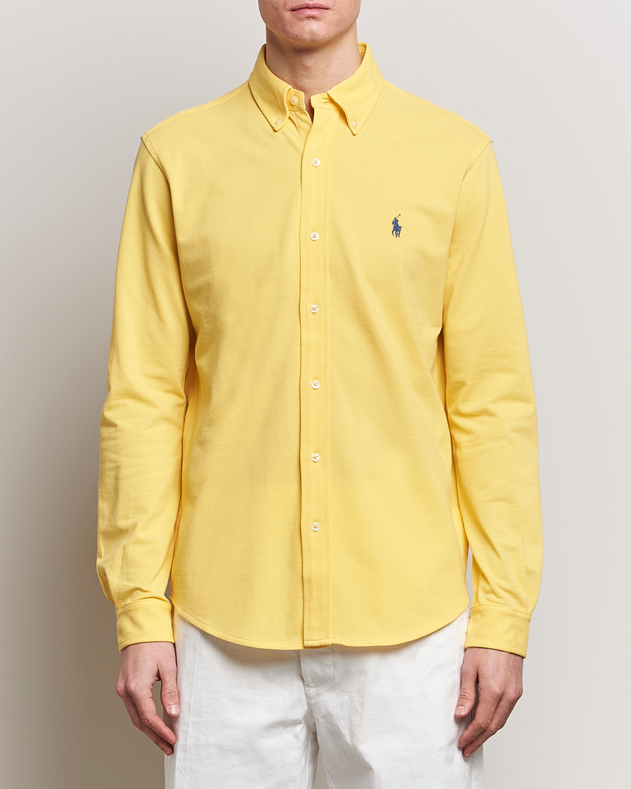 Men | Shirts | Polo Ralph Lauren | Featherweight Mesh Shirt Oasis Yellow