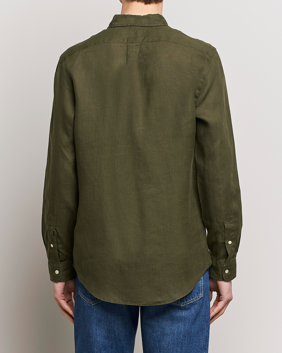 Men | Shirts | Polo Ralph Lauren | Custom Fit Linen Button Down Armadillo