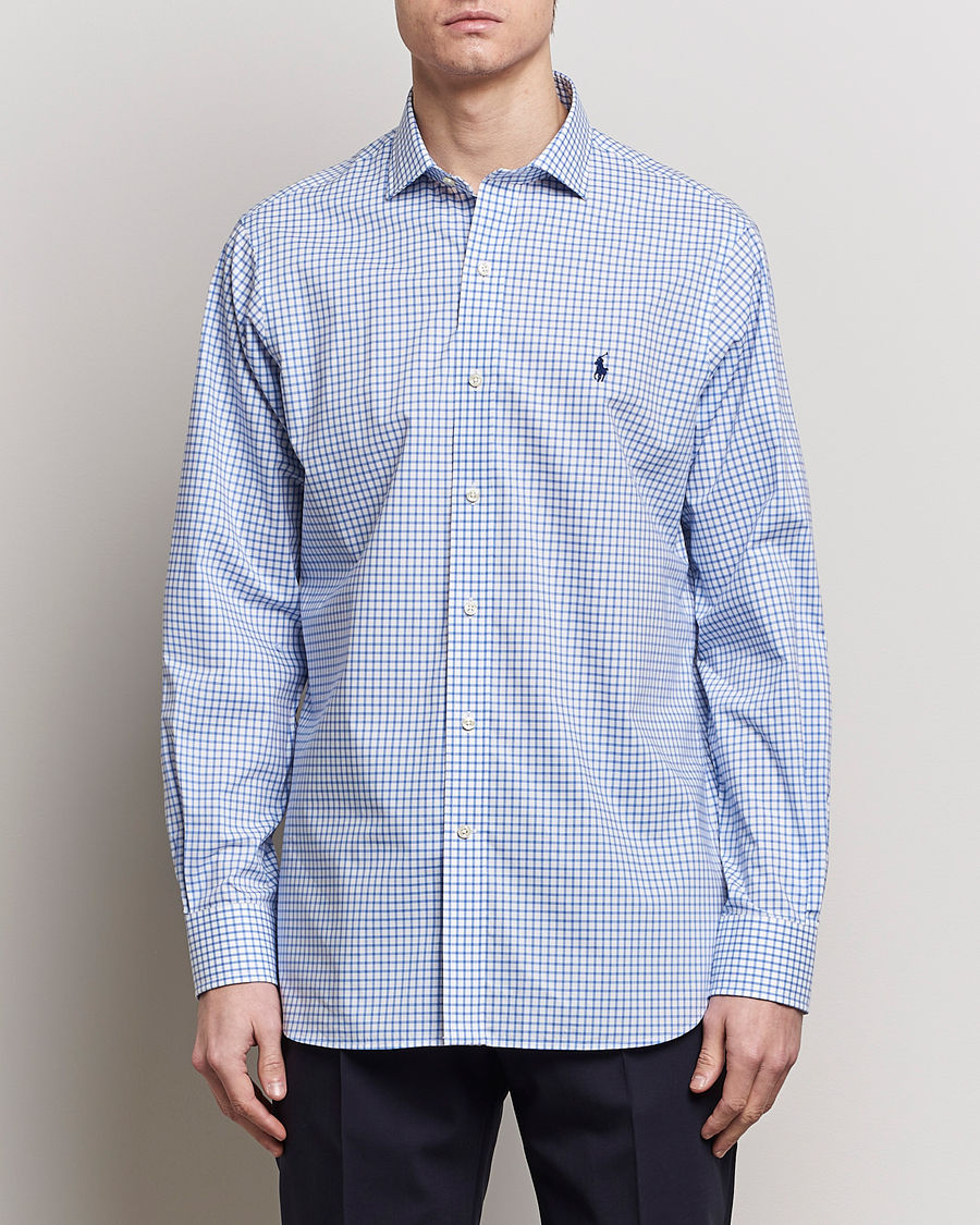 Men | Formal | Polo Ralph Lauren | Custom Fit Poplin Shirt Blue/White