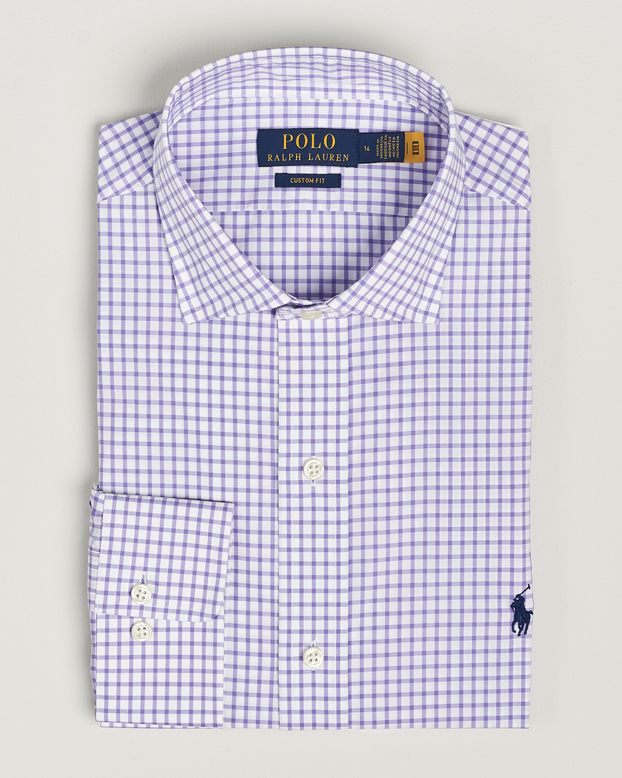 Men | Shirts | Polo Ralph Lauren | Custom Fit Poplin Shirt Purple/White