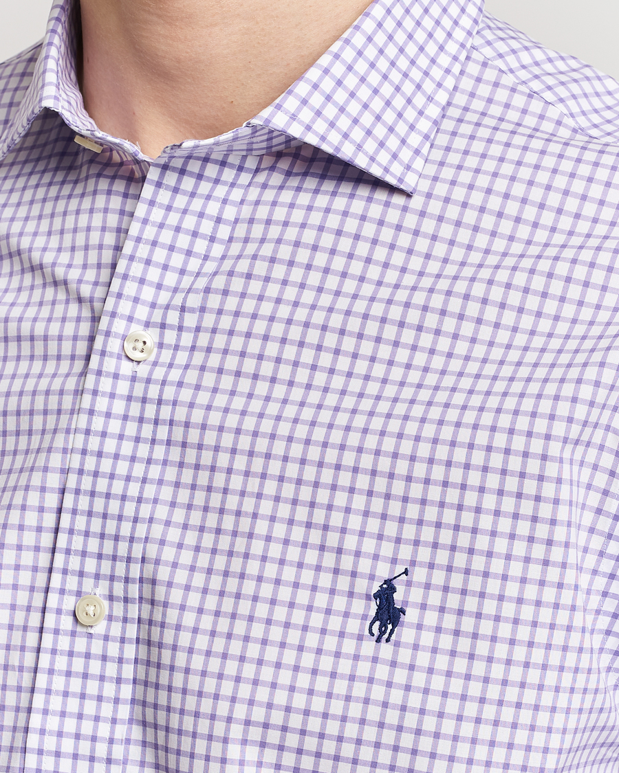 Men | Shirts | Polo Ralph Lauren | Custom Fit Poplin Shirt Purple/White