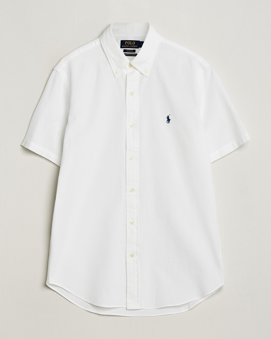 Men | Shirts | Polo Ralph Lauren | Seersucker Short Sleeve Shirt White
