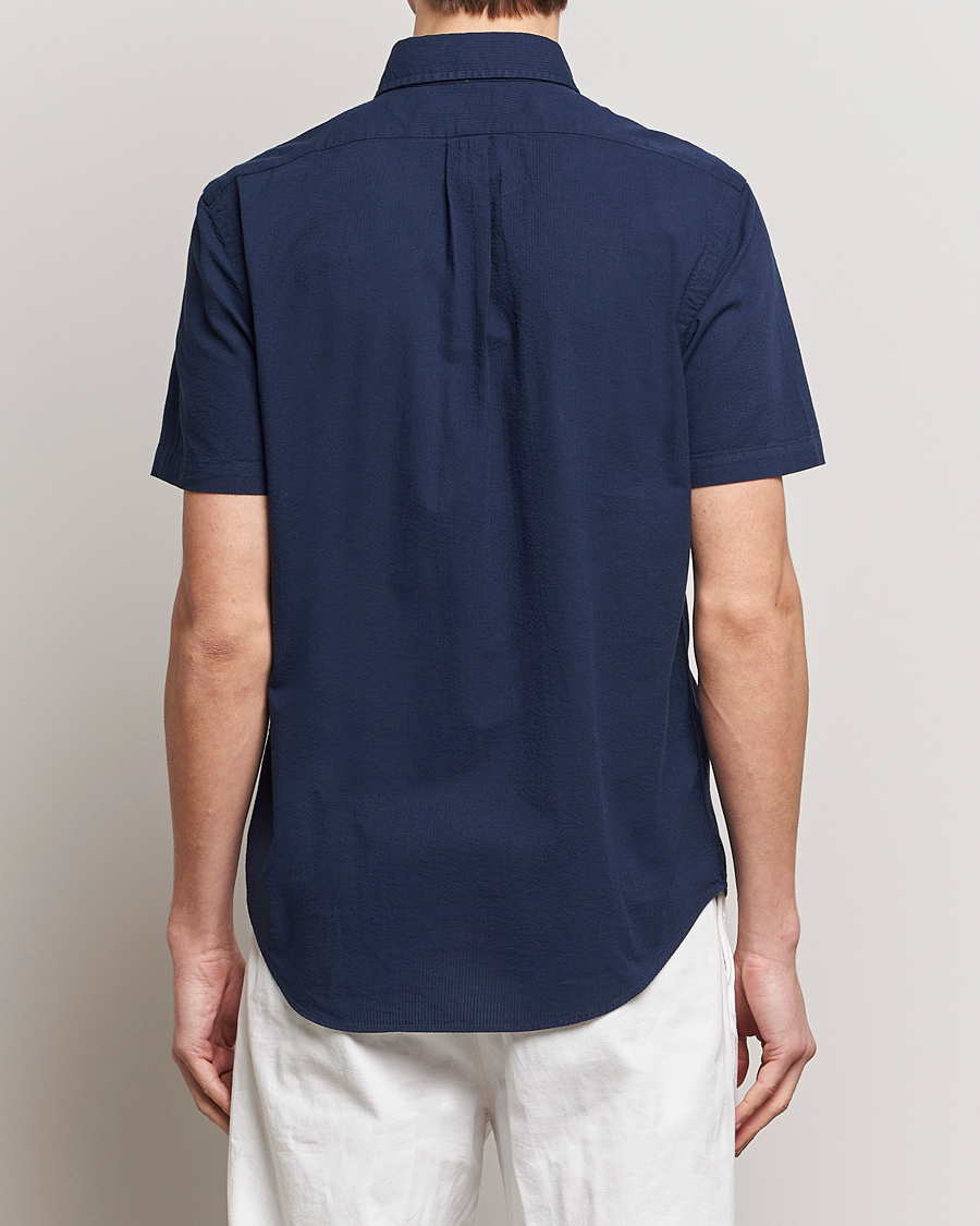 Men | Shirts | Polo Ralph Lauren | Seersucker Short Sleeve Shirt Astoria Navy