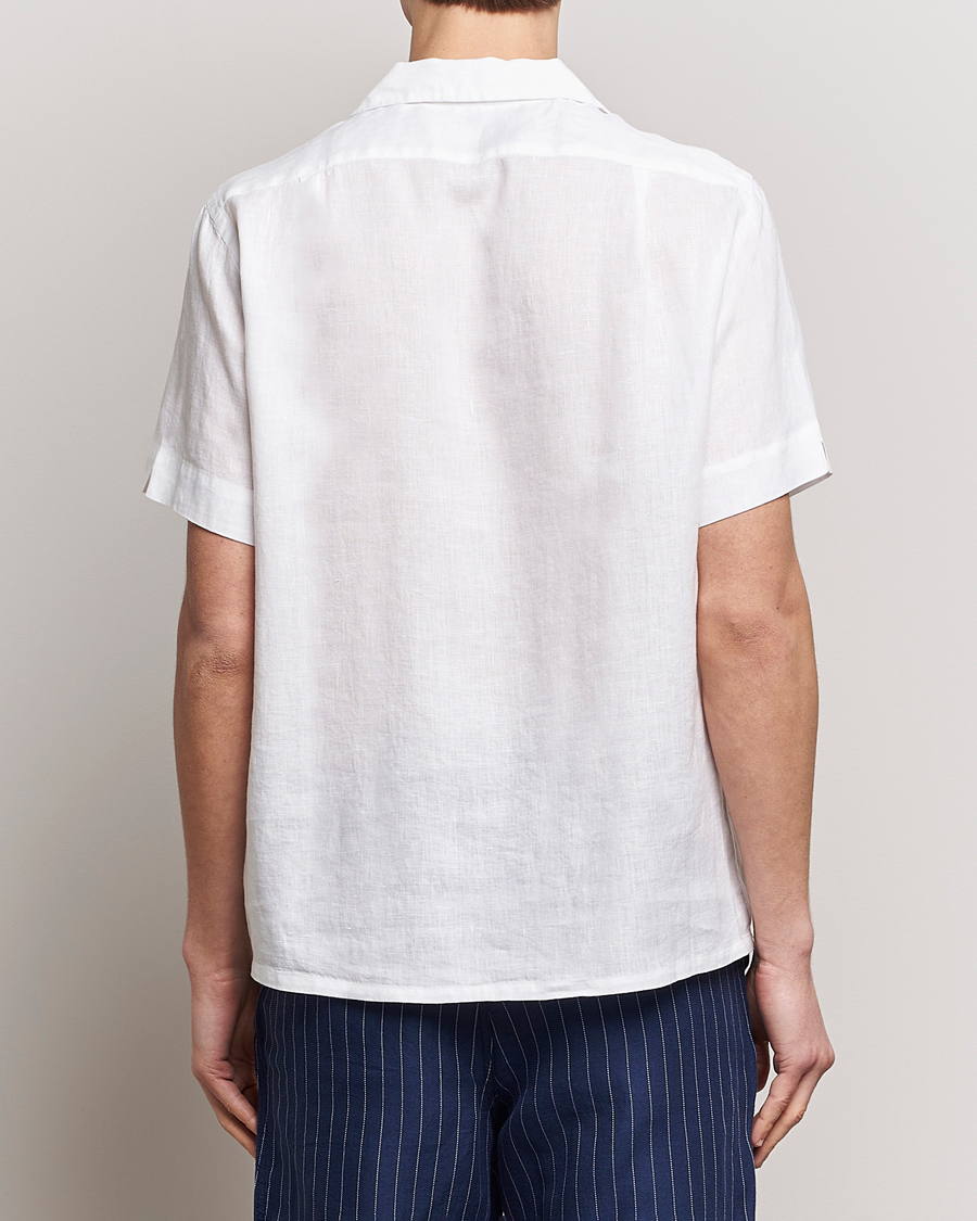 Men | Shirts | Polo Ralph Lauren | Linen Pocket Short Sleeve Shirt White