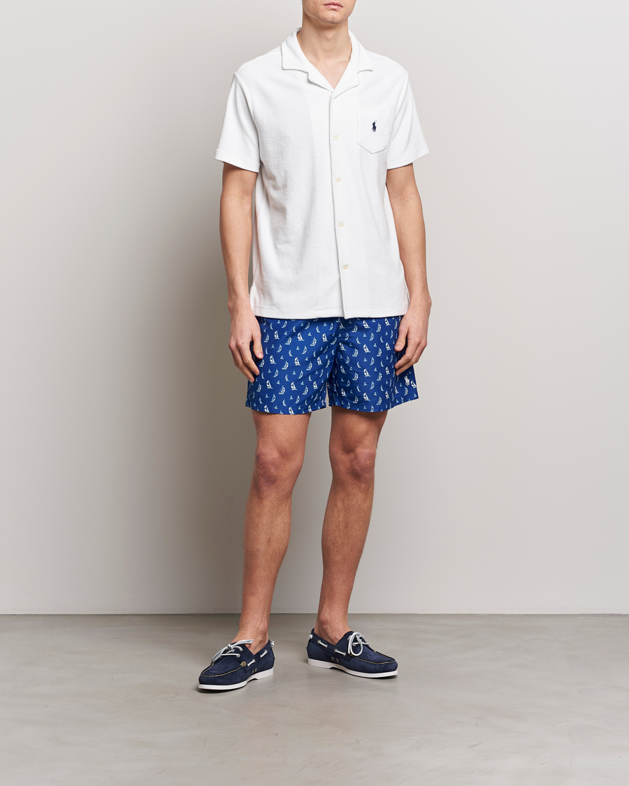 Men | Shirts | Polo Ralph Lauren | Cotton Terry Short Sleeve White