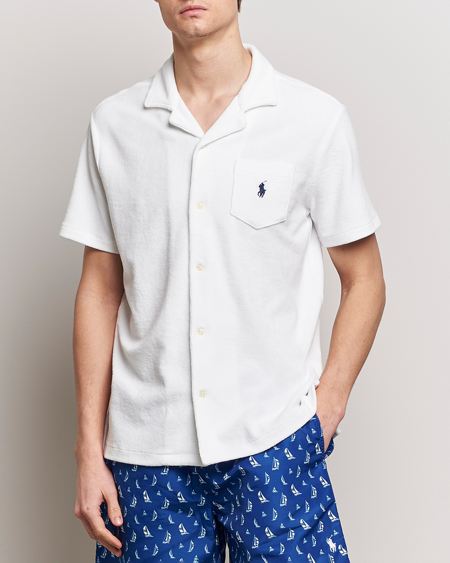Men | Shirts | Polo Ralph Lauren | Cotton Terry Short Sleeve White